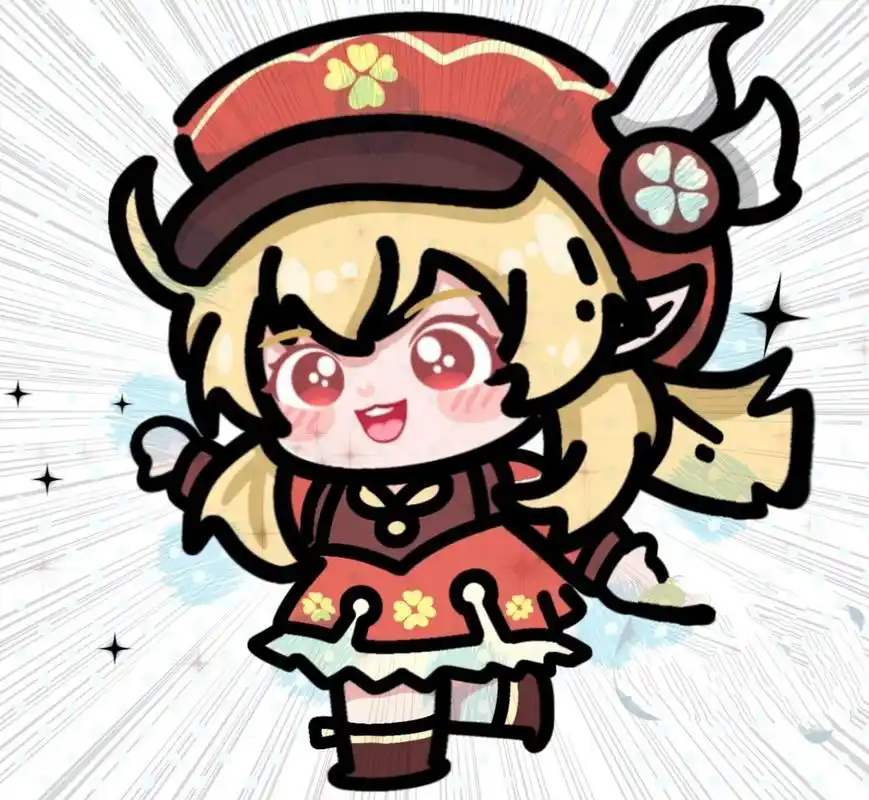 画一组q版原神小可爱