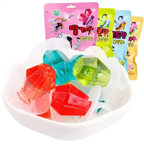 宝石戒指糖16枚 水果钻石糖儿童零食玩糖果礼物  哇糖食品专营店