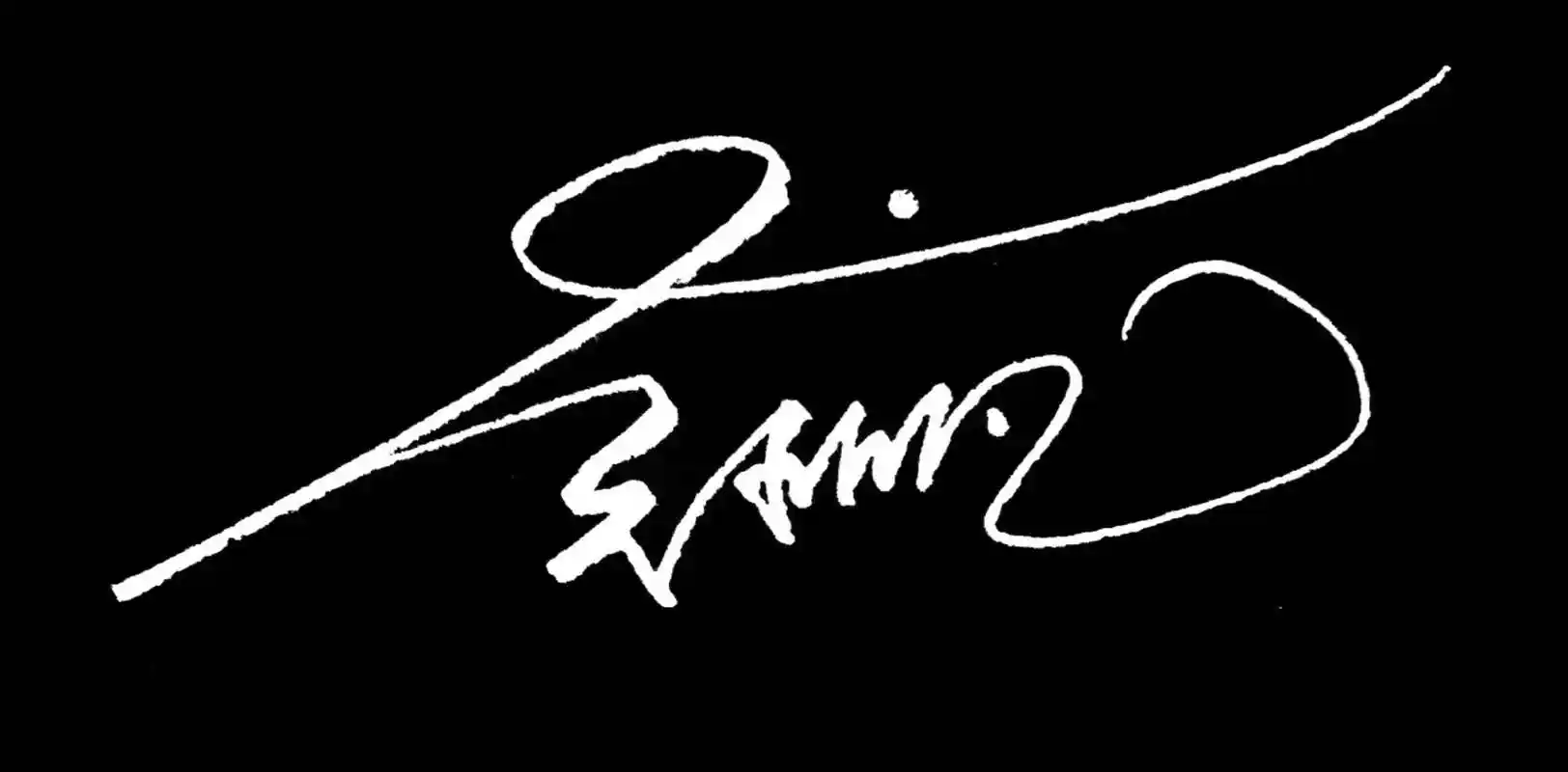 吴亦凡手写签名照片 手机壁纸