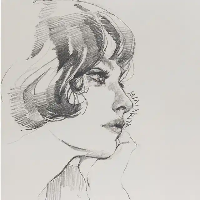 17张优秀的素描人像素材,不会画素描的看过来