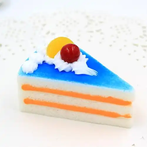 创意礼品仿真pu三角形假面包蛋糕模型 挂件摆件装饰展示 早教玩具