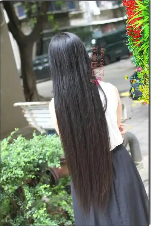 剪下长发美女75cm超顺长发21
