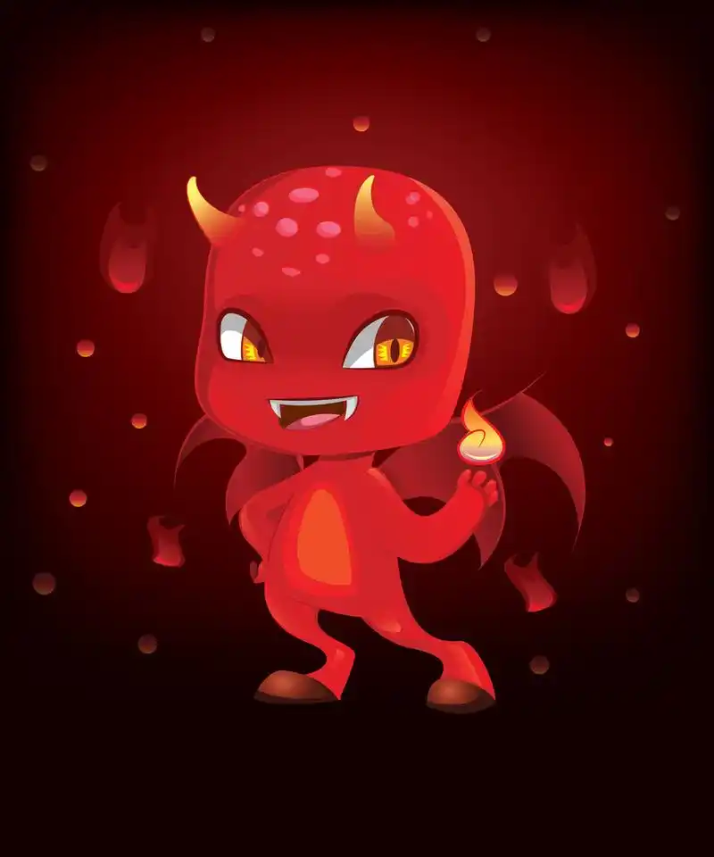 可爱的可怕魔鬼,可爱的可怕恶魔 eps10