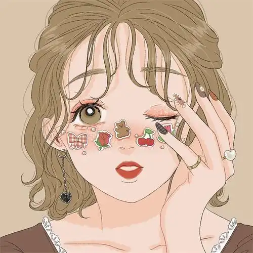 气质插画女生头像大全,适合做头像的插画图片