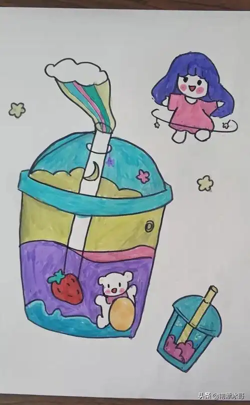 一二年级美术画画图片大全,小学一年级宝宝的绘画作品,天真无邪的童年