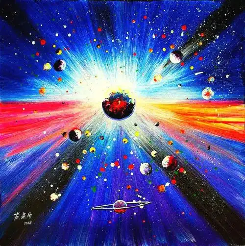 他画的宇宙想象力比流浪地球更牛穿越4万光年去牧夫空洞