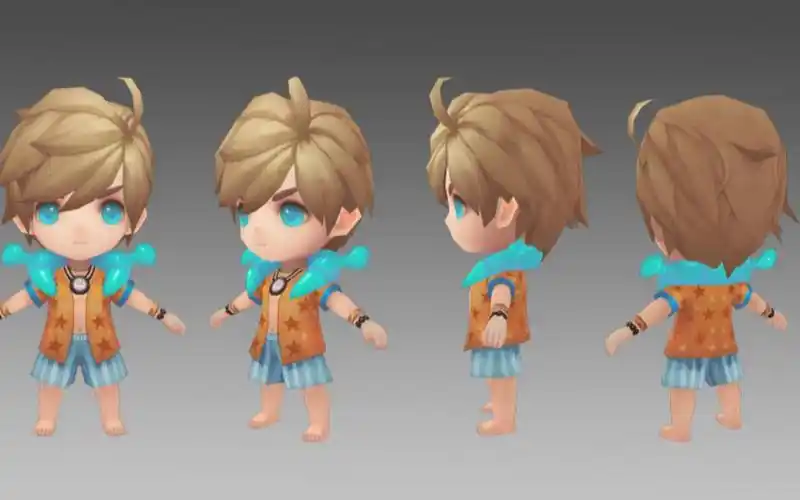 【3dmax建模】q版公仔人物建模教程,3dmax人物建模布线卡线讲解