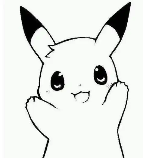 萌萌的皮卡丘简笔画宝可梦30秒看绘画皮卡丘的简笔画画皮卡丘的简笔画