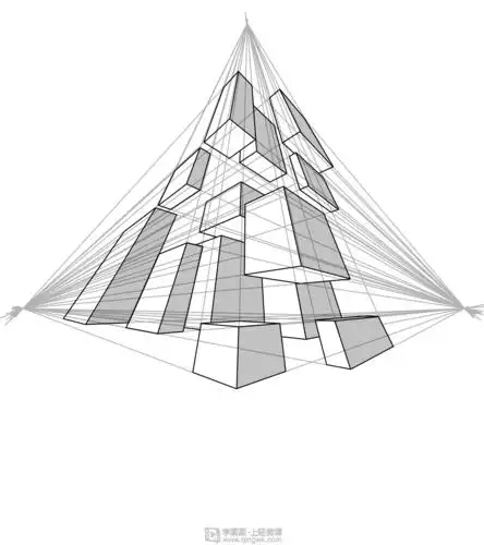 动漫插画基础——三点透视练习