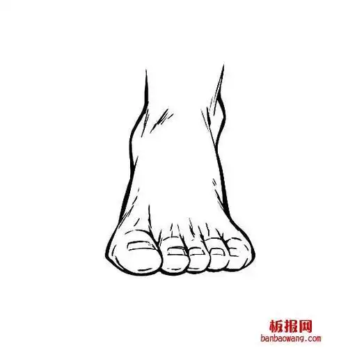 儿童脚的简笔画怎么画