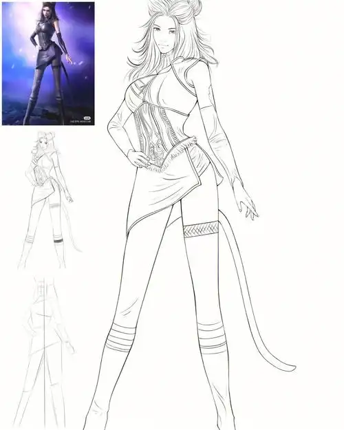 寻找小红书绘画大神  #线稿  #绘画  #插画  #procreate  #朱竹清