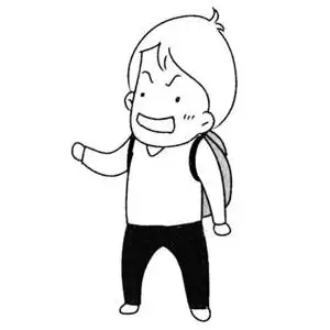 小学生小男孩简笔画图片