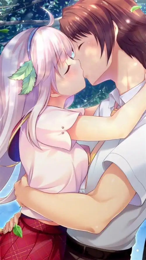 唯美爱情动漫卡通插画