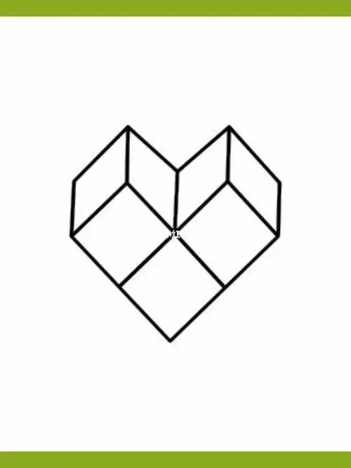 用m和v画立体爱心