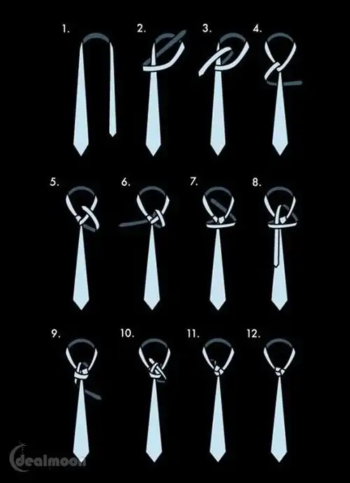 男士高级领带的系法