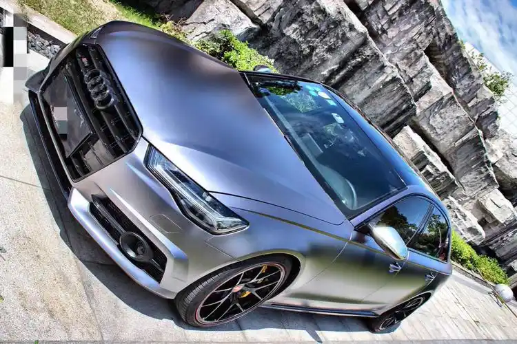 拿下女友的终极手段奥迪a6l改色电光钛灰