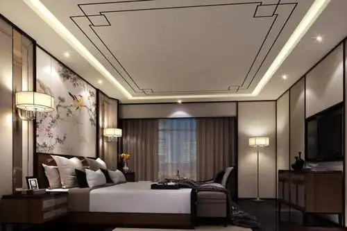 卧室铝扣板天花-多款卧室集成铝扣板吊顶效果图