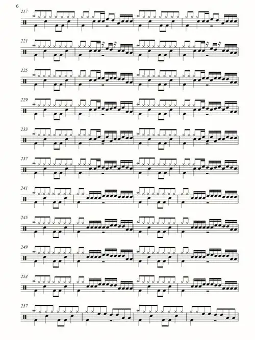 又来啦架子鼓加花练习二