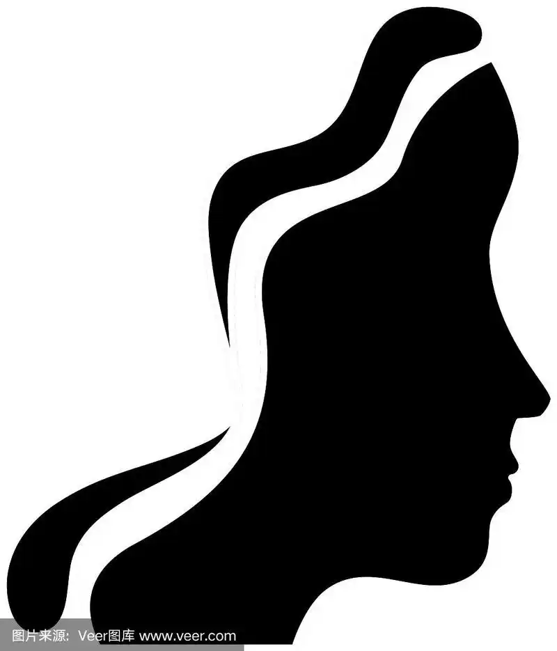 剪影头像女性头像人物