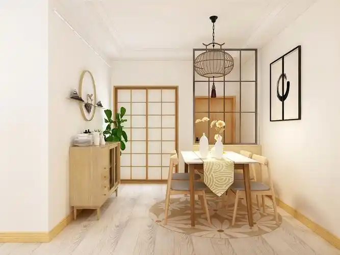 装修效果图_72平日式原木风设计装修案例效果图-齐家典尚装修