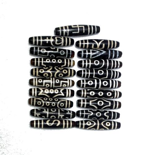 藏传一眼两眼三眼四眼六眼九眼贵人金钱钩财神多眼十三s异形天珠