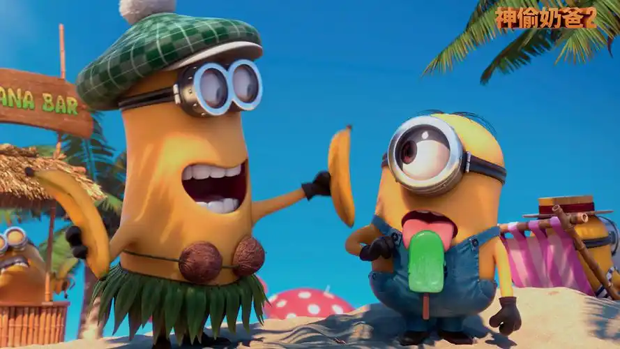 神偷奶爸2,小黄人,香蕉,冰棒,可爱夏天壁纸