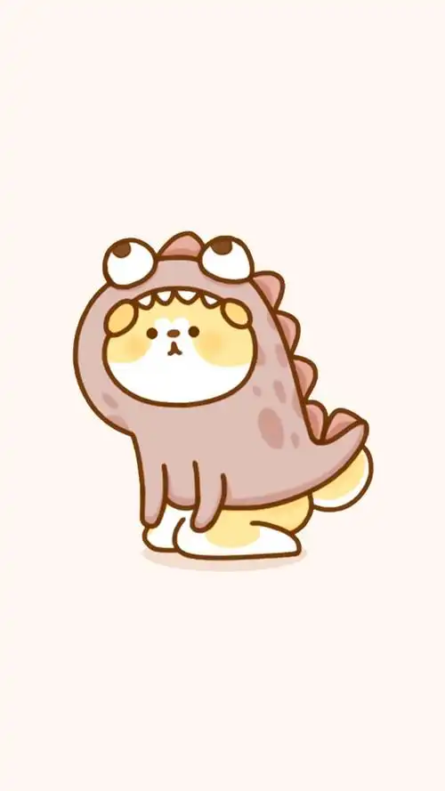 呆萌可爱柴犬图片高清手机壁纸_卡通_手机壁纸下载_美桌网