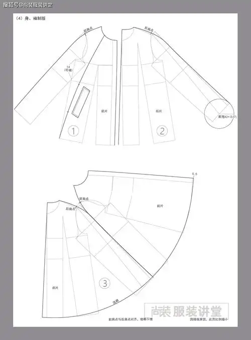 服装制版培训教程宽松a型斗篷