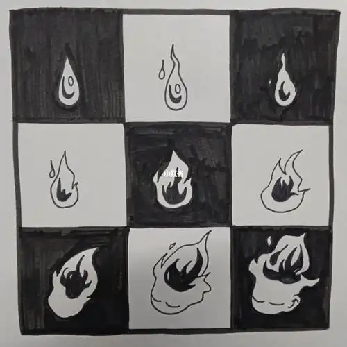 91变成火焰97#综合构成作业  #平面设计  #渐变骨骼 #渐变构成