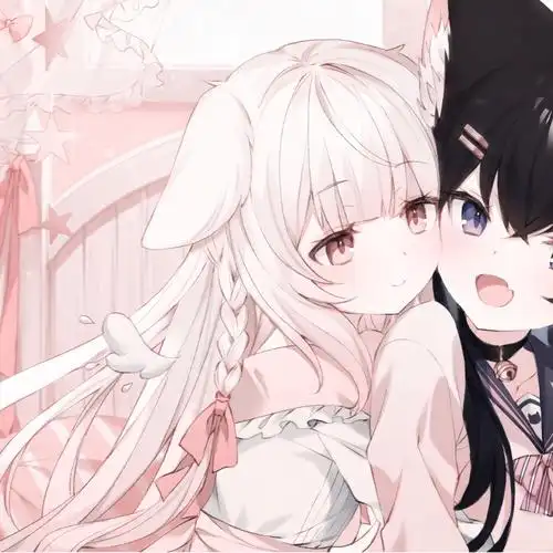 动漫姐妹头把你放在心尖尖