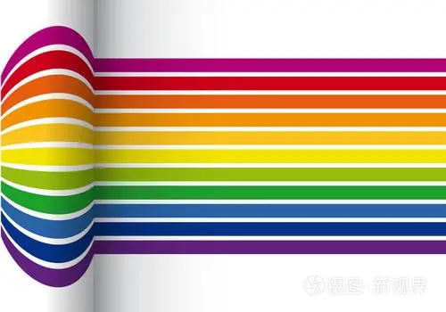 七彩条纹矢量背景