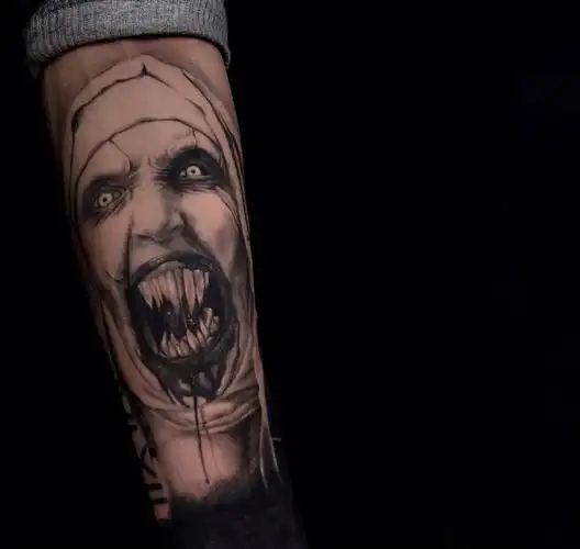 恐怖电影题材纹身恢复后