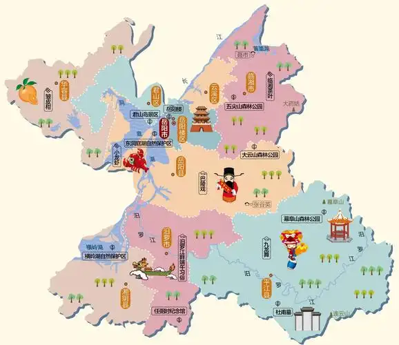 湖南省旅游必备高清人文地图 14个地级市 - 知乎