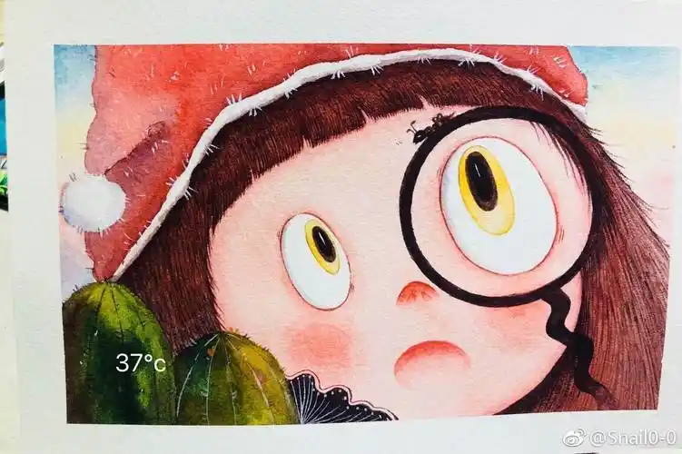 水彩画卡通 水彩画卡通人物可爱 简单