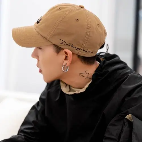 潮男帽子街头简约黑色棒球帽夏季学生鸭舌帽男青年遮阳防晒太阳帽