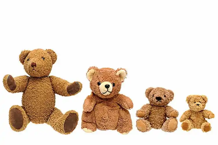 四个,不同,泰迪熊