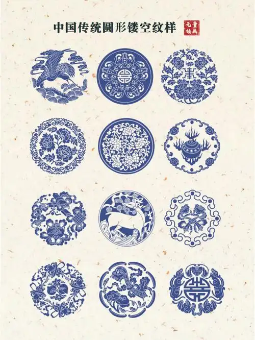 day19中国传统圆形镂空纹样临摹练习