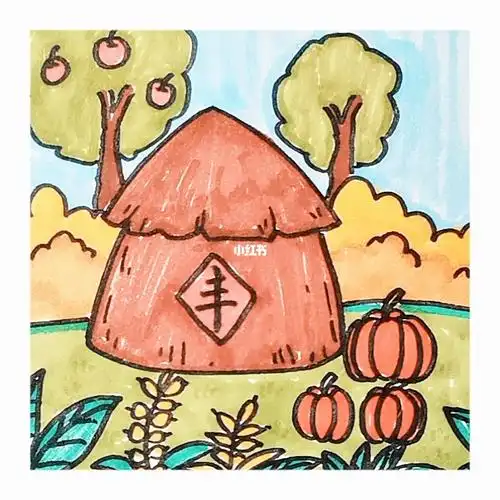 秋天丰收主题画