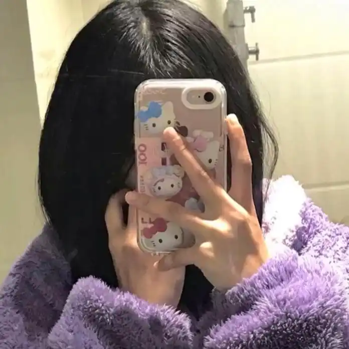 女头|手机挡脸|愿你喜