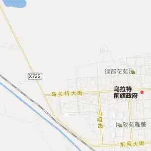 巴彦淖尔市乌拉特前旗金融休闲地图