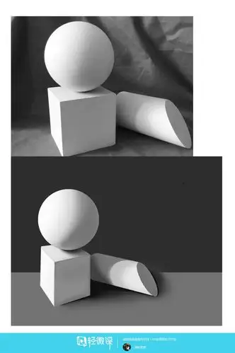 《动漫插画基础——几何体组合素描练习》by 清影若霜