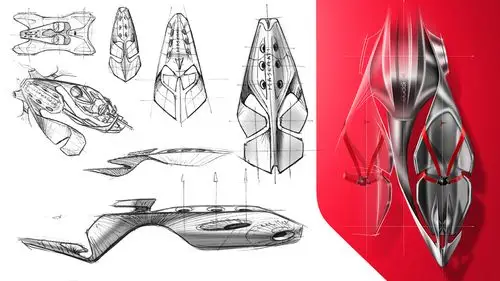 超酷的概念汽车设计——学一学汽车的二维效果图!
