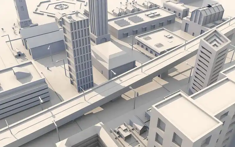 c4d建模城市模型