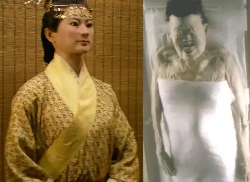 辛追尸体和复原照