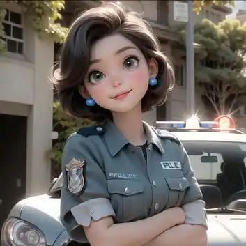 女生头像 职业头像系列之警察