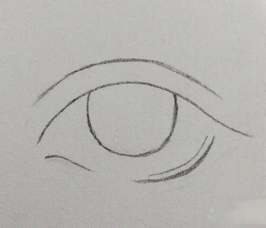 手残党画眼睛#用铅笔绘画  - 抖音