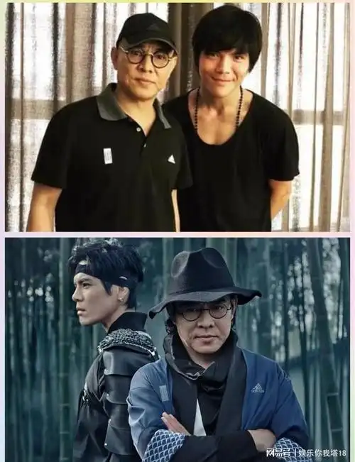 李连杰与向佐女儿玩的很开心