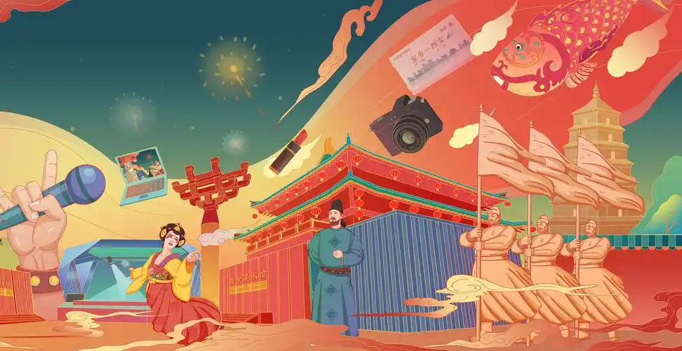 大唐不夜城_马良c-站酷zcool