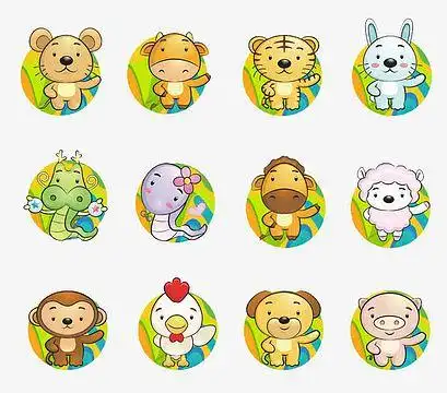 卡通十二生肖(912x803)psdpng金鼠拜年窗花剪纸(2000x2231)psdpng粉色