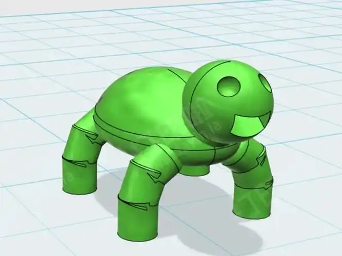 可爱的乌龟-3d打印模型